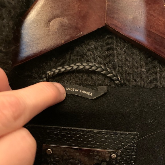 Mackage black wool jacket - Picture 3 of 6